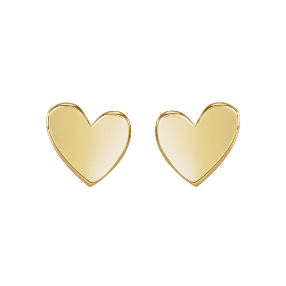 Asymmetrical Heart Earrings
