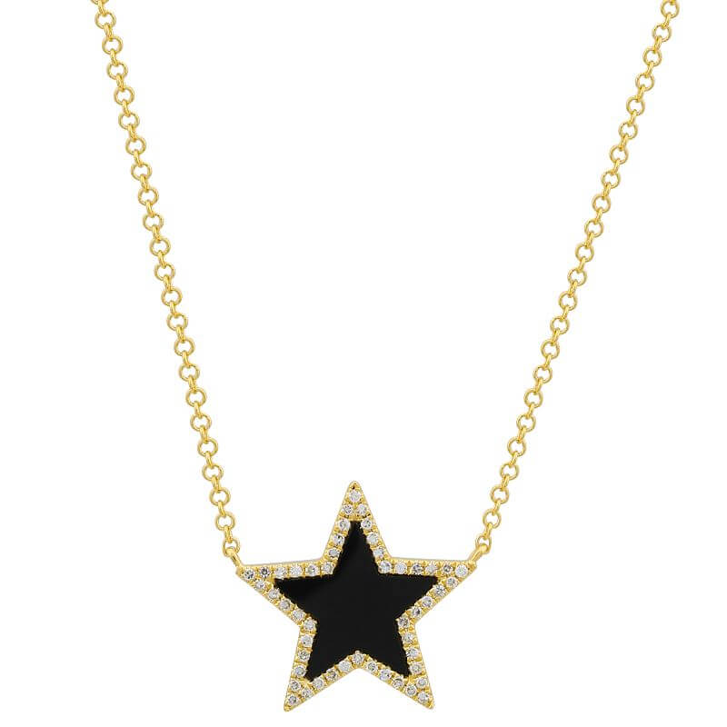 Necklace - Stone Pave Star