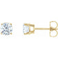 1 CTW Natural Diamond Stud Earrings