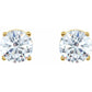 1 CTW Natural Diamond Stud Earrings