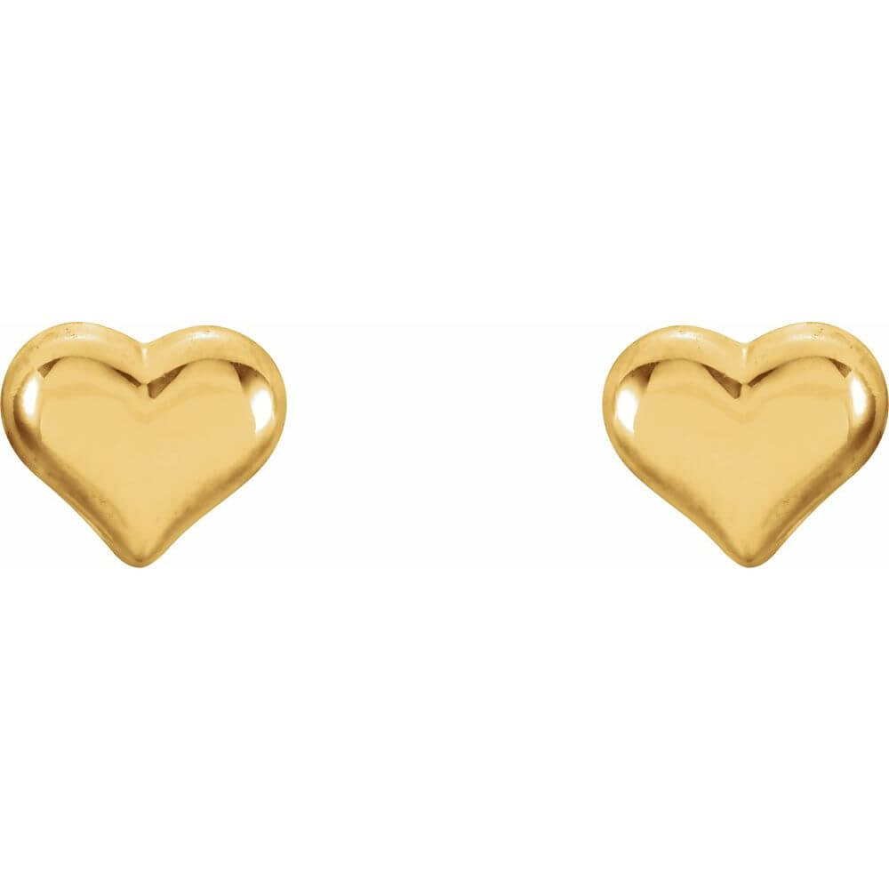 YOUTH PUFFED HEART EARRINGS