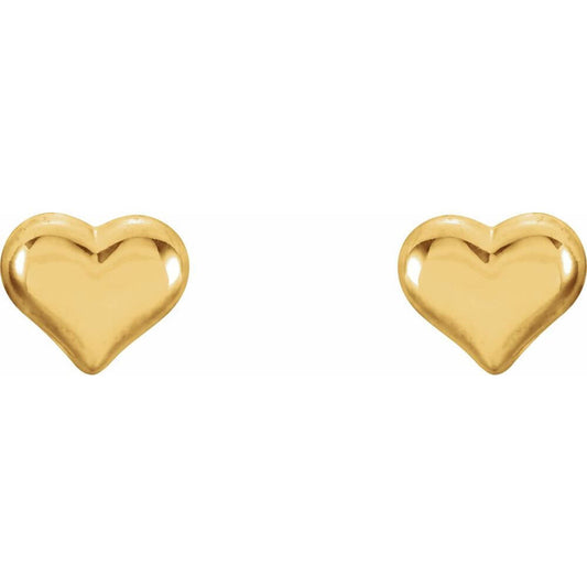 YOUTH PUFFED HEART EARRINGS