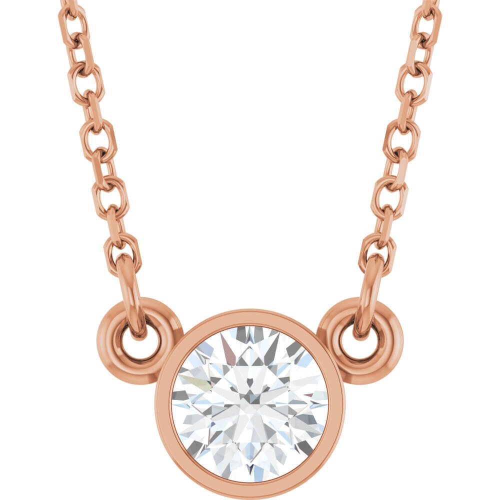 Necklace - Natural Diamond Solitaire