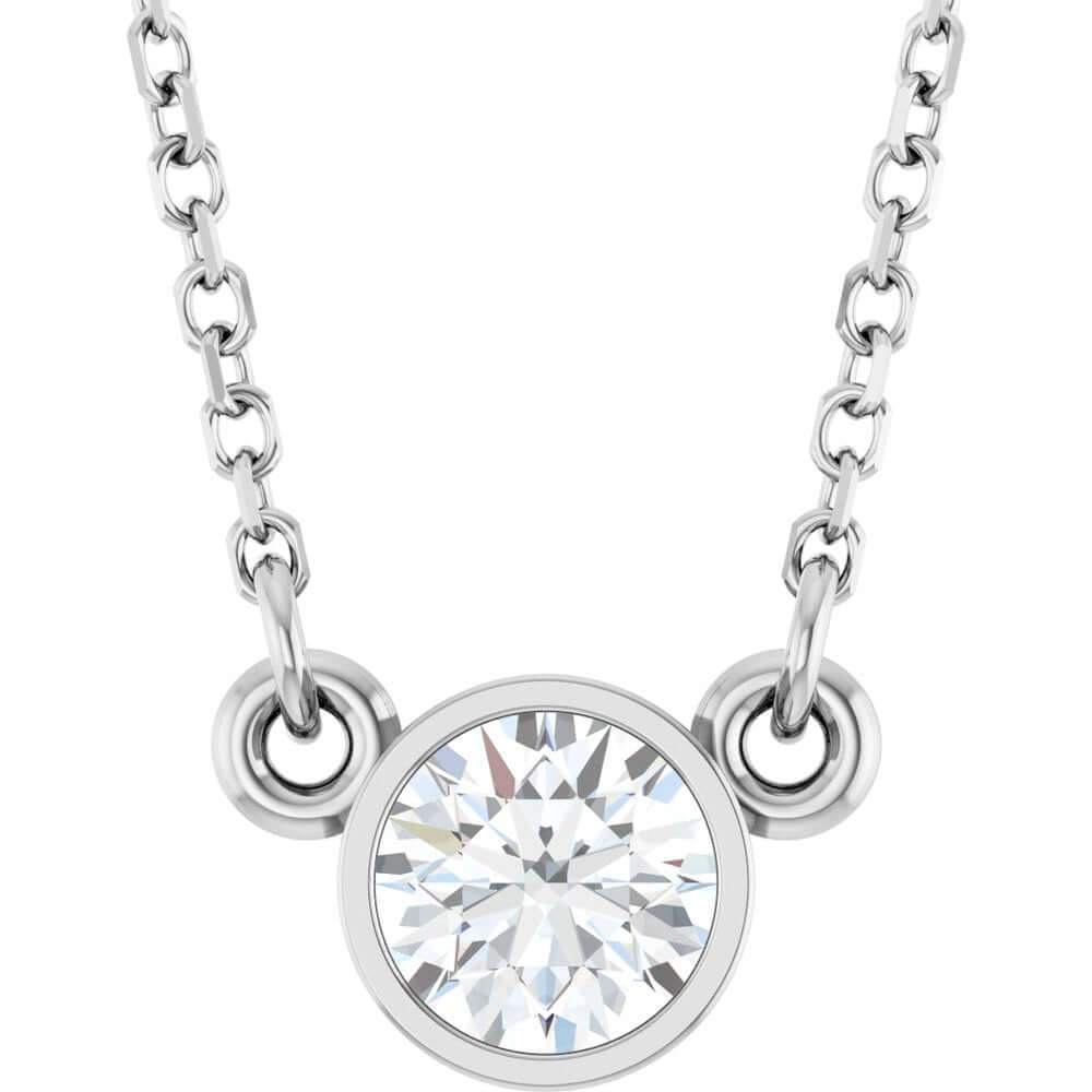 Necklace - Natural Diamond Solitaire