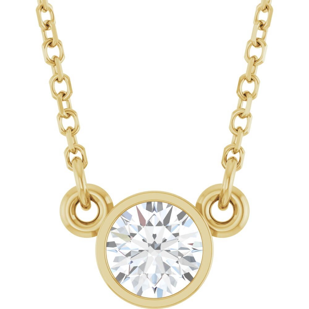 Necklace - Natural Diamond Solitaire