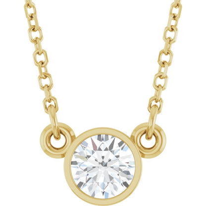 Necklace - Natural Diamond Solitaire