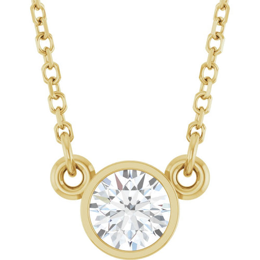 Necklace - Natural Diamond Solitaire