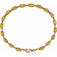 Bracelet - 14K Yellow Gold Oval Gemstone Line