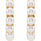 Earrings - Pearl Huggies