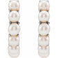 Earrings - Pearl Huggies