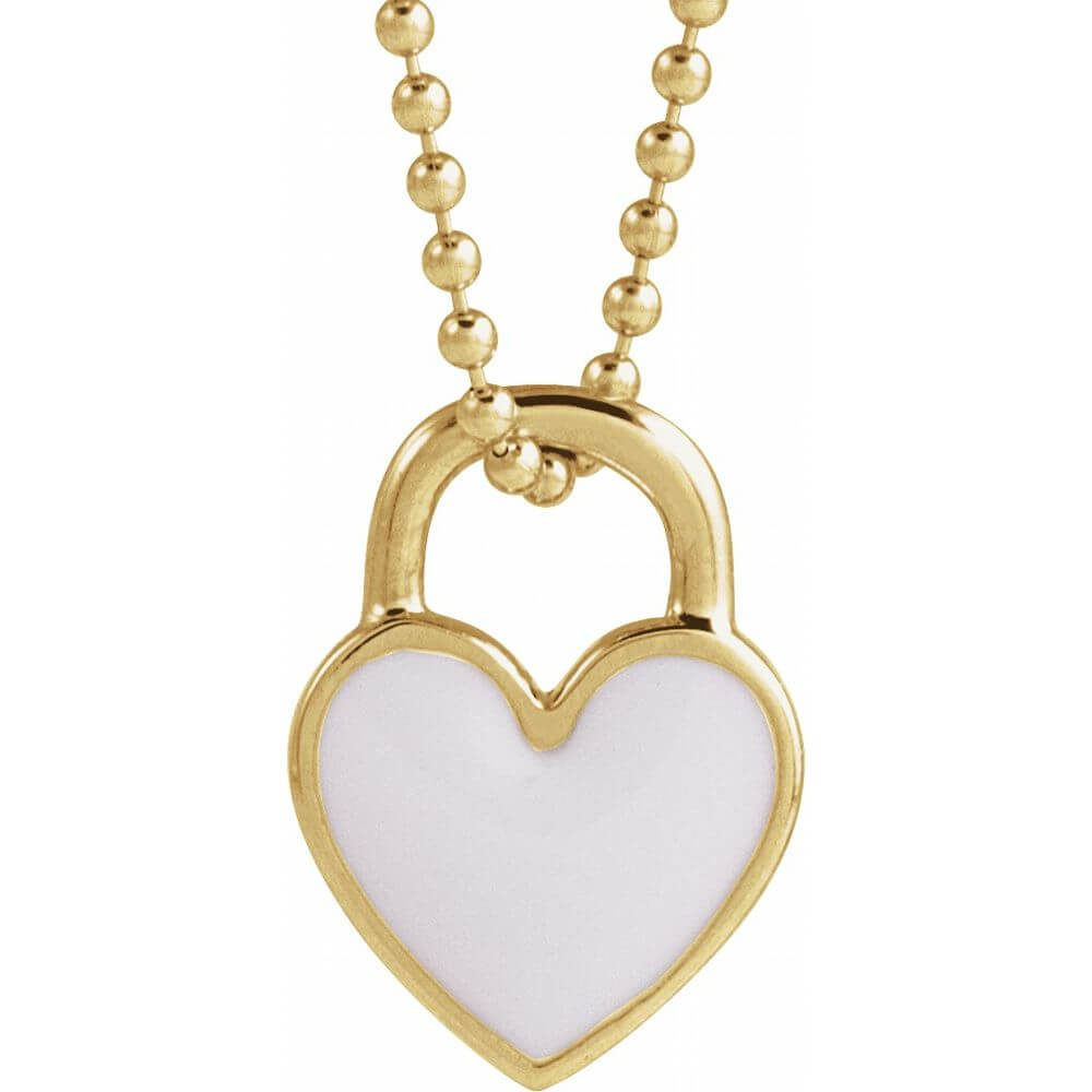 Necklace - Enamel Heart