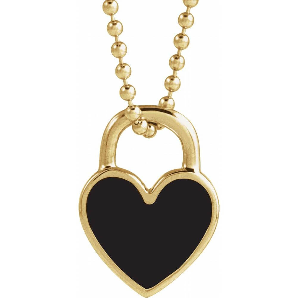 Necklace - Enamel Heart