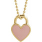 Necklace - Enamel Heart