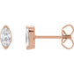 Earrings - Marquise Diamond Stud