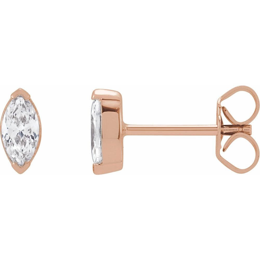 Earrings - Marquise Diamond Stud