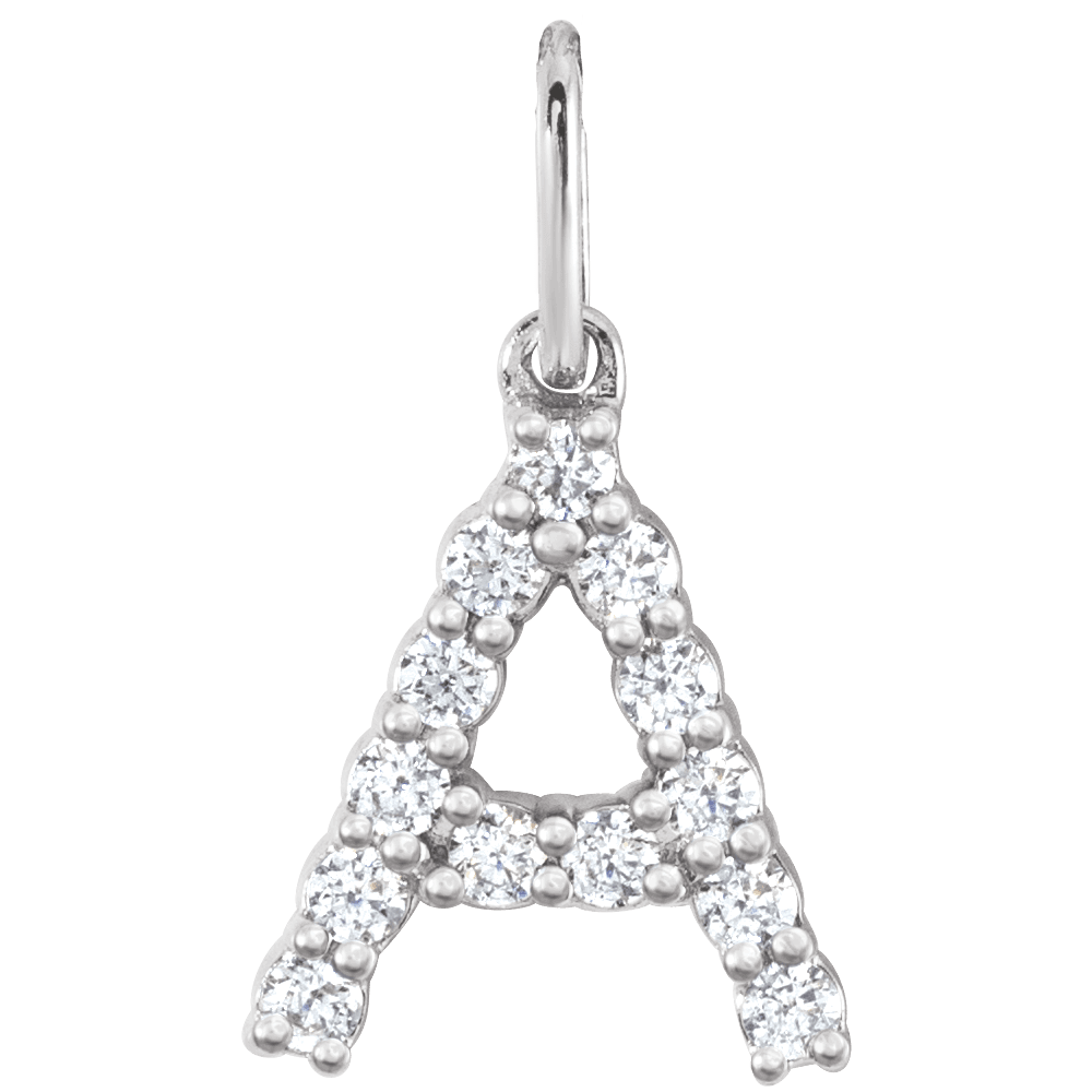 CHARM - DIAMOND INITIAL PENDANT