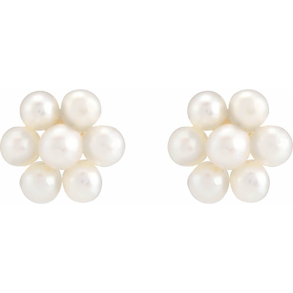 Pearl Flower Earrings