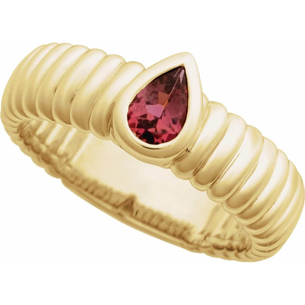 Ring - Solitaire Natural Stone