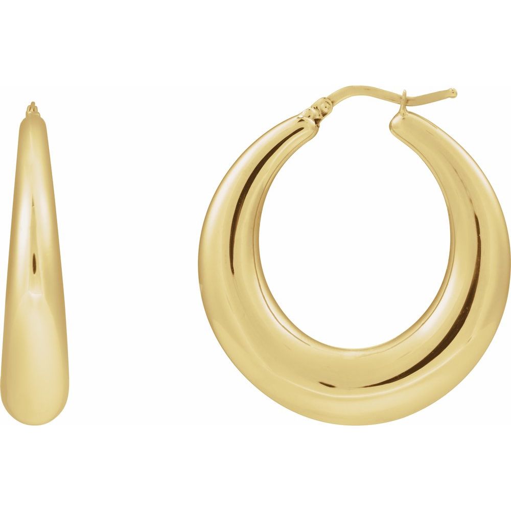 Electroform Hoop Earrings