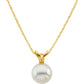 Necklace - Solitaire White Akoya Pearl