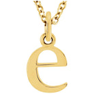 Necklace - 14k Yellow gold Lowercase Initial