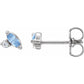 AQUAMARINE-DIAMOND CLIMBER EARRINGS