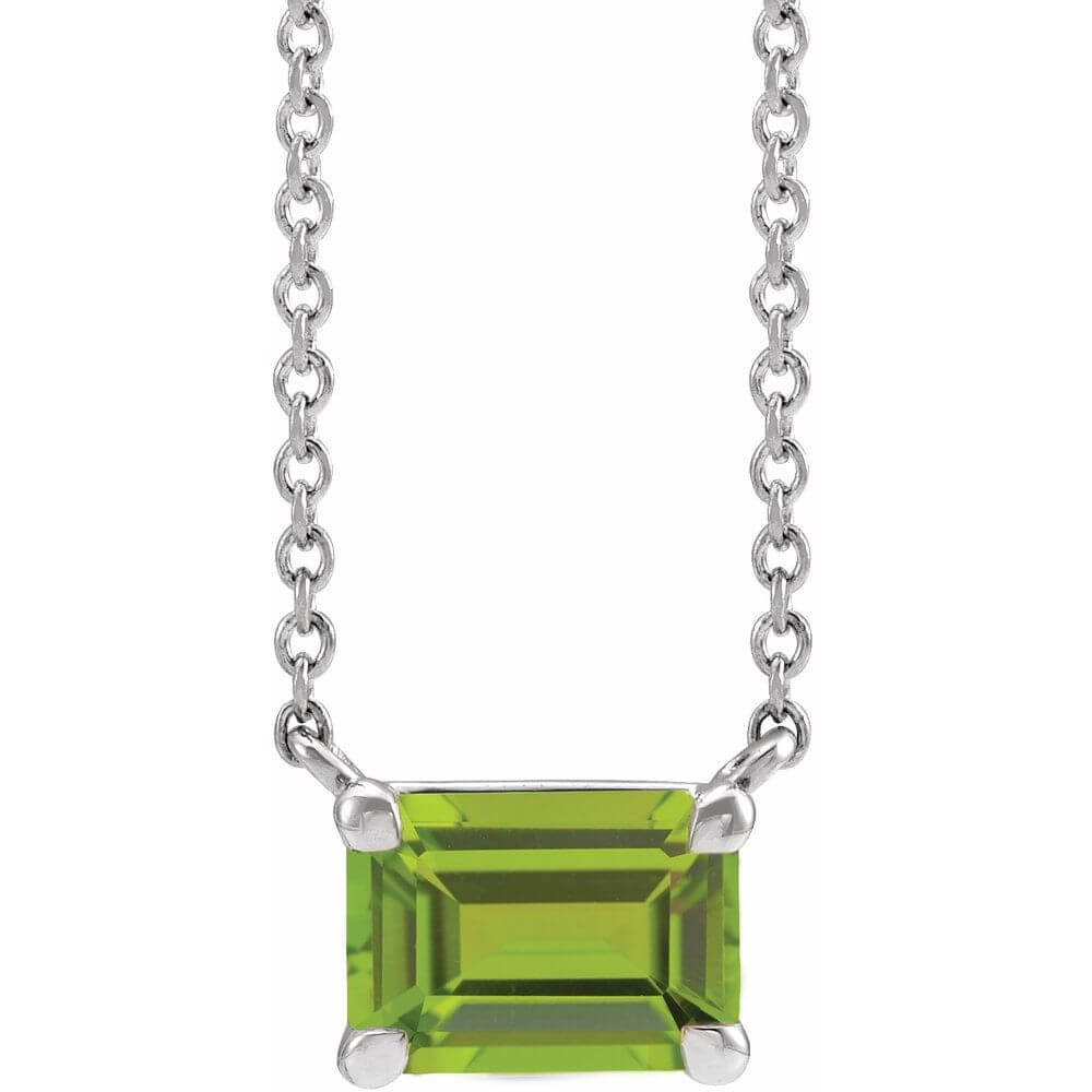 EMERALD CLAW-PRONG NECKLACE