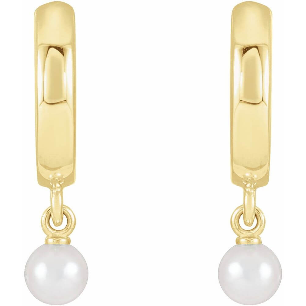 Pearl Hoop Earrings