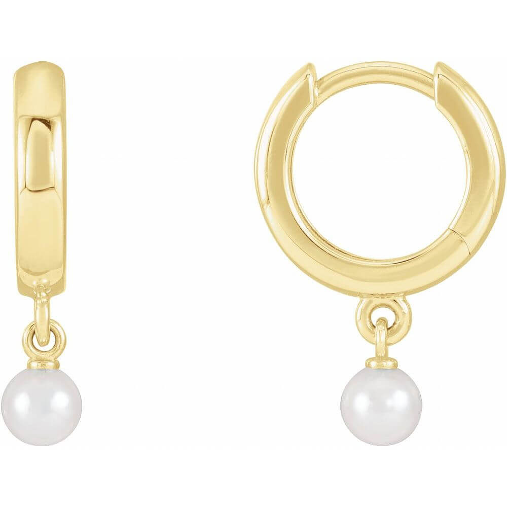 Pearl Hoop Earrings