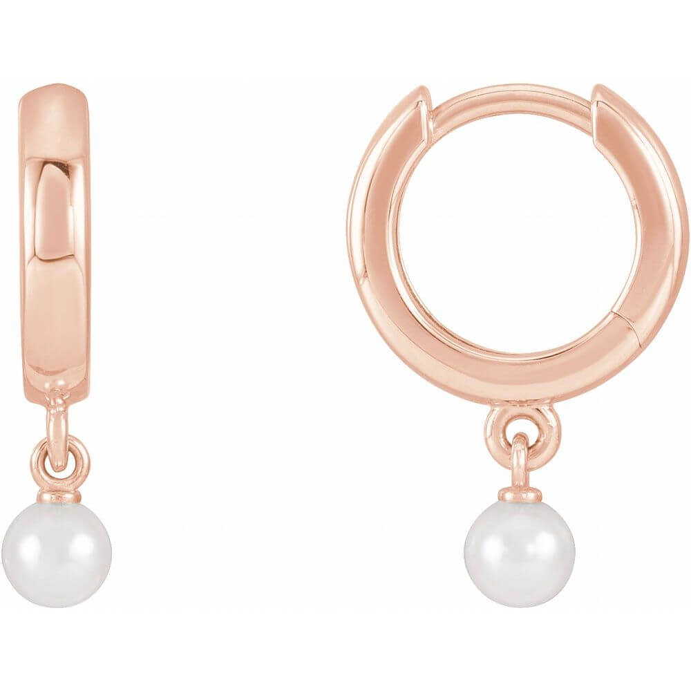 Pearl Hoop Earrings