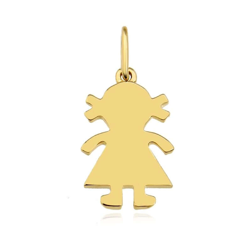 Gold Girl Charm