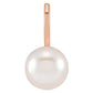 14K Gold Cultured White Akoya Pearl Charm/Pendant