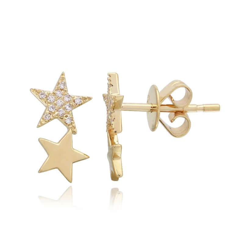 diamond star earrings