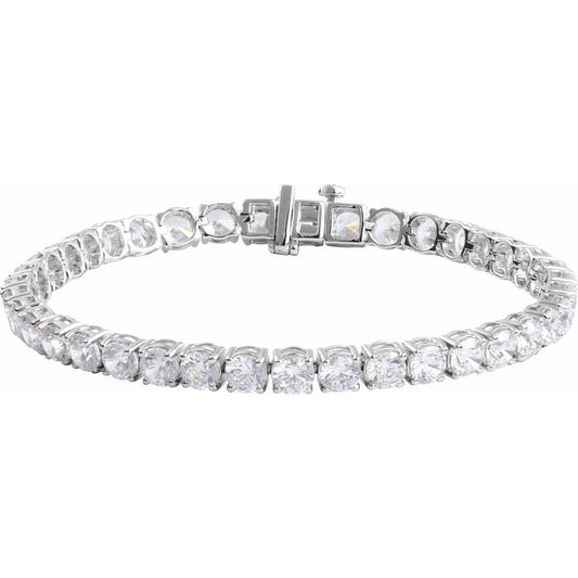 12 CTW Lab-Grown Diamond Line Bracelet