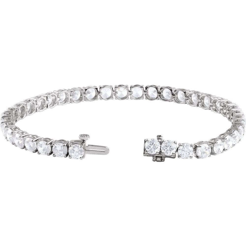 12 CTW Lab-Grown Diamond Line Bracelet