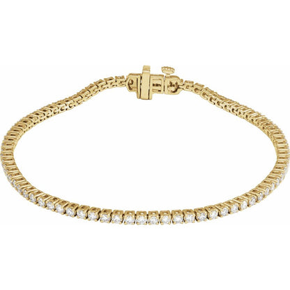 2 CTW Lab-Grown Diamond Line Bracelet