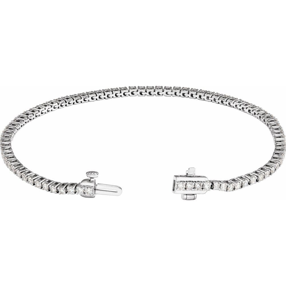 2 CTW Lab-Grown Diamond Line Bracelet