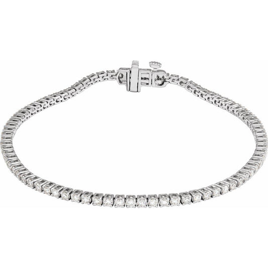 2 CTW Lab-Grown Diamond Line Bracelet