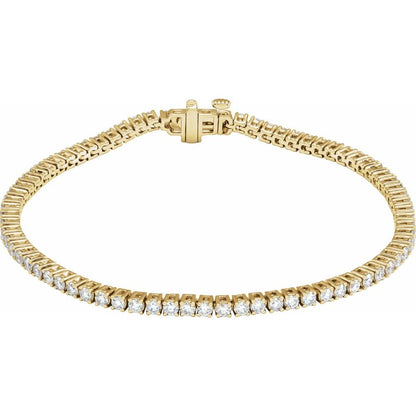 3 CTW Lab-Grown Diamond Line Bracelet