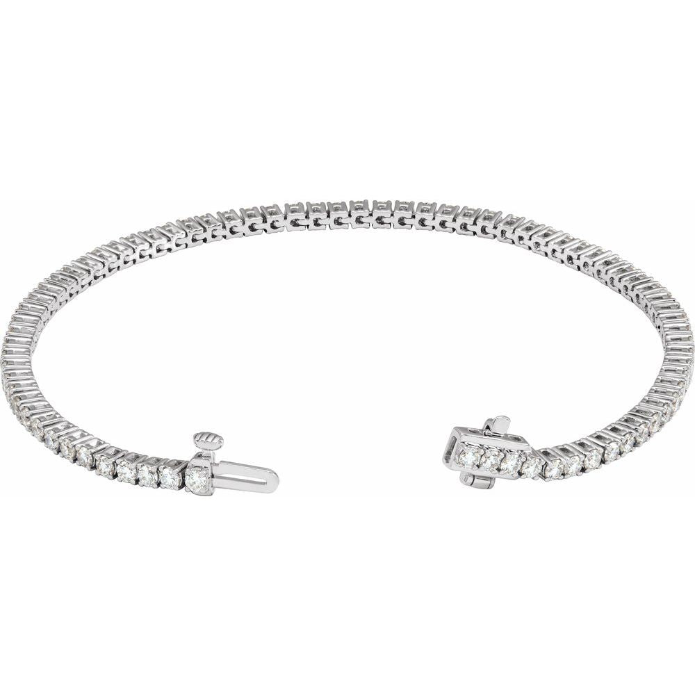 3 CTW Lab-Grown Diamond Line Bracelet