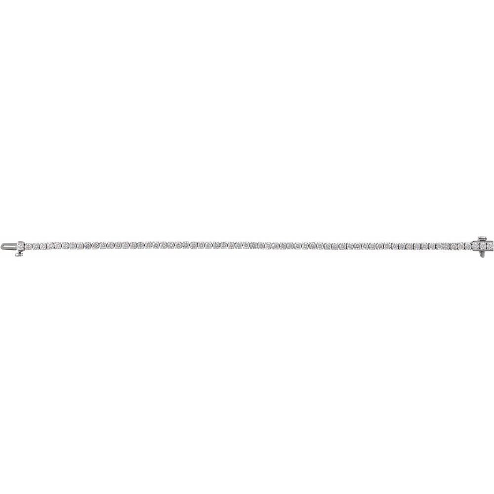 4 CTW Lab-Grown Diamond Line Bracelet