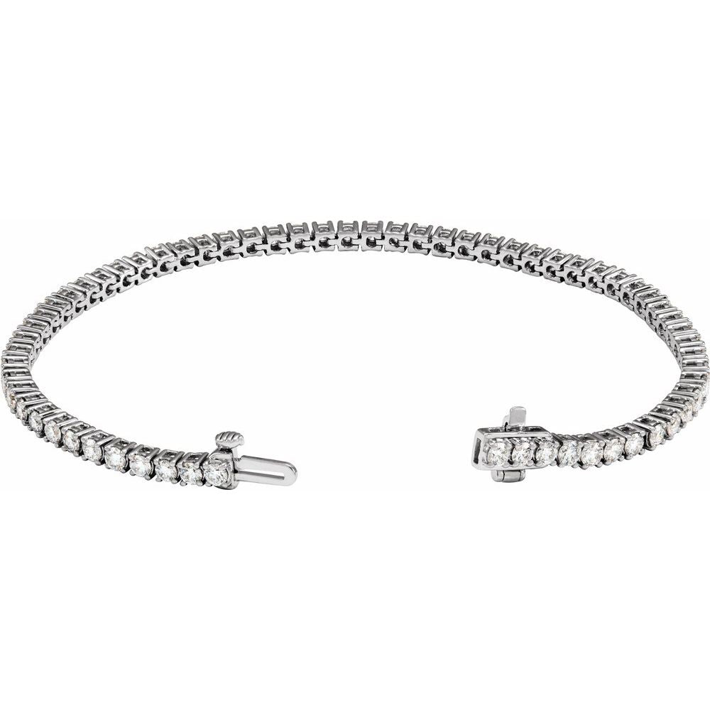 4 CTW Lab-Grown Diamond Line Bracelet