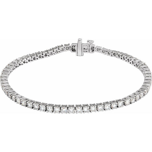 4 CTW Lab-Grown Diamond Line Bracelet