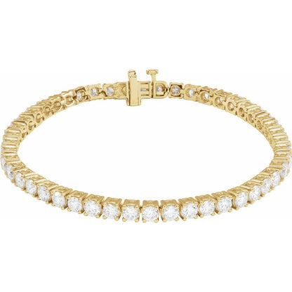 7 CTW Lab-Grown Diamond Line Bracelet