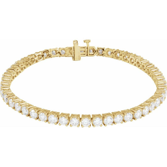 8 CTW Lab-Grown Diamond Line Bracelet