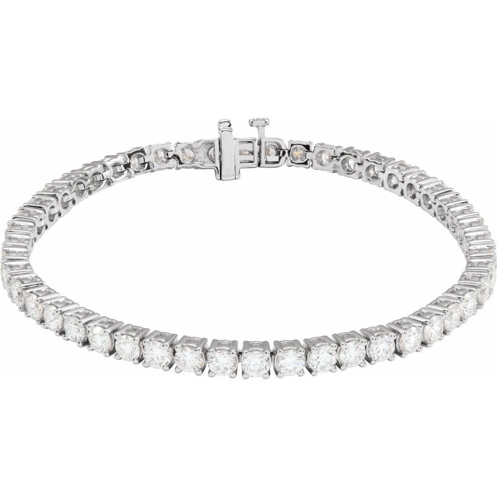 7 CTW Lab-Grown Diamond Line Bracelet