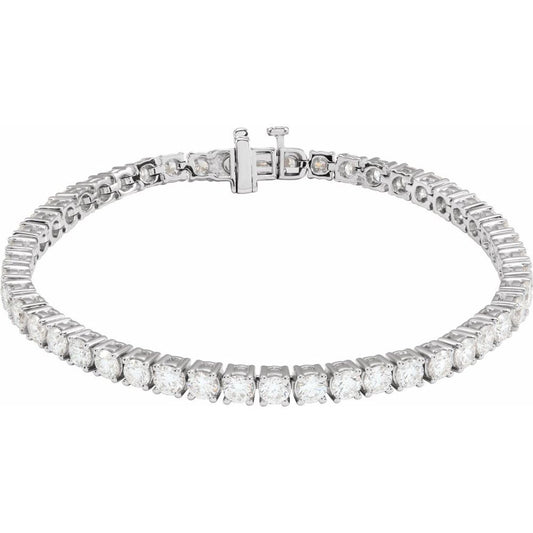 8 CTW Lab-Grown Diamond Line Bracelet