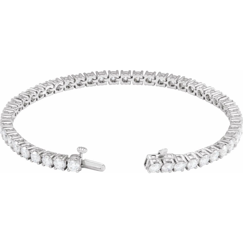 7 CTW Lab-Grown Diamond Line Bracelet