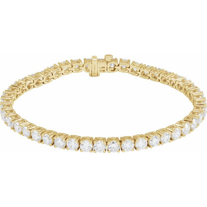 9 CTW Lab-Grown Diamond Line Bracelet