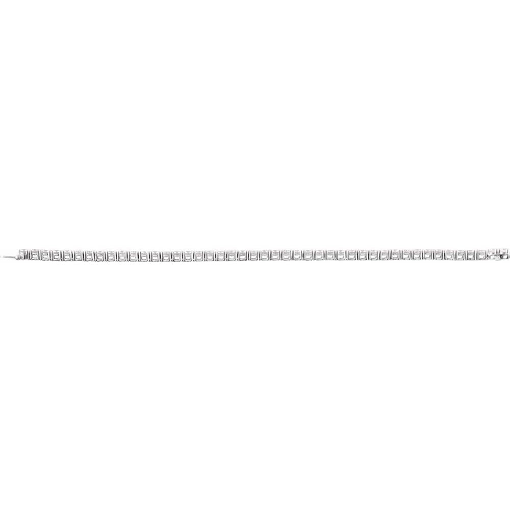 9 CTW Lab-Grown Diamond Line Bracelet